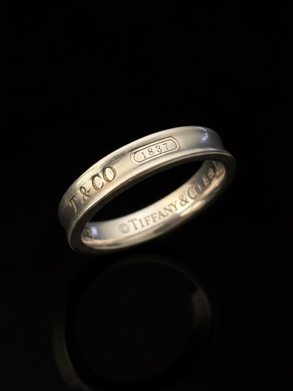 Tiffany & Co. 1837 Narrow Band Ring, Sterling silver - Picture 2 of 6